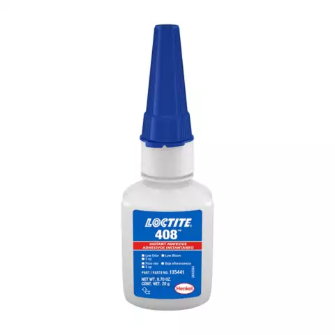 LOCTITE 408 – 50 g ( Przezroczysty, błyskawiczny klej cyjanoakrylowy na bazie alkoksyetylu, bezzapachowy)