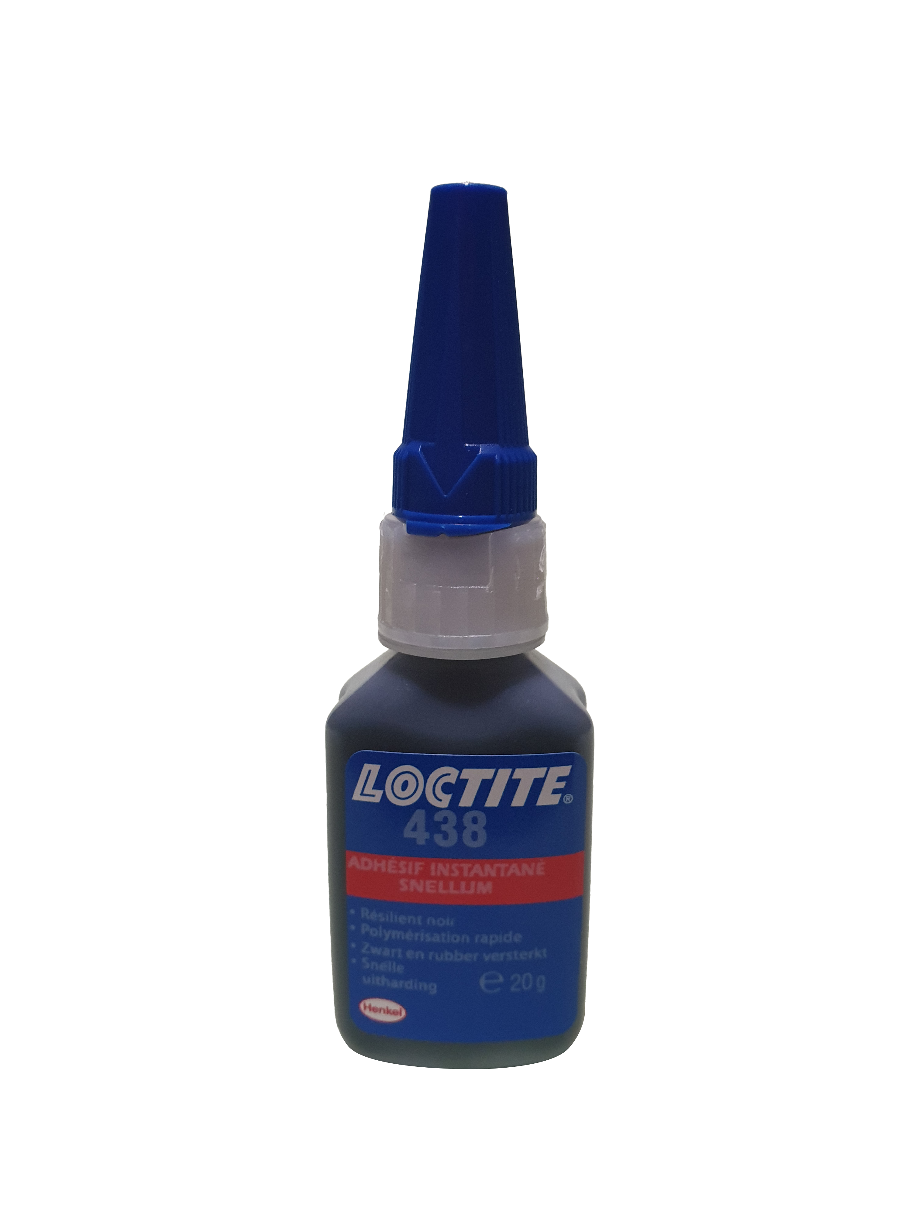 LOCTITE 438-20g  (Czarny, wzmocniony klej błyskawiczny na bazie etylu)